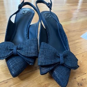Tory Burch, Bow Slingback Heels, Size 5
